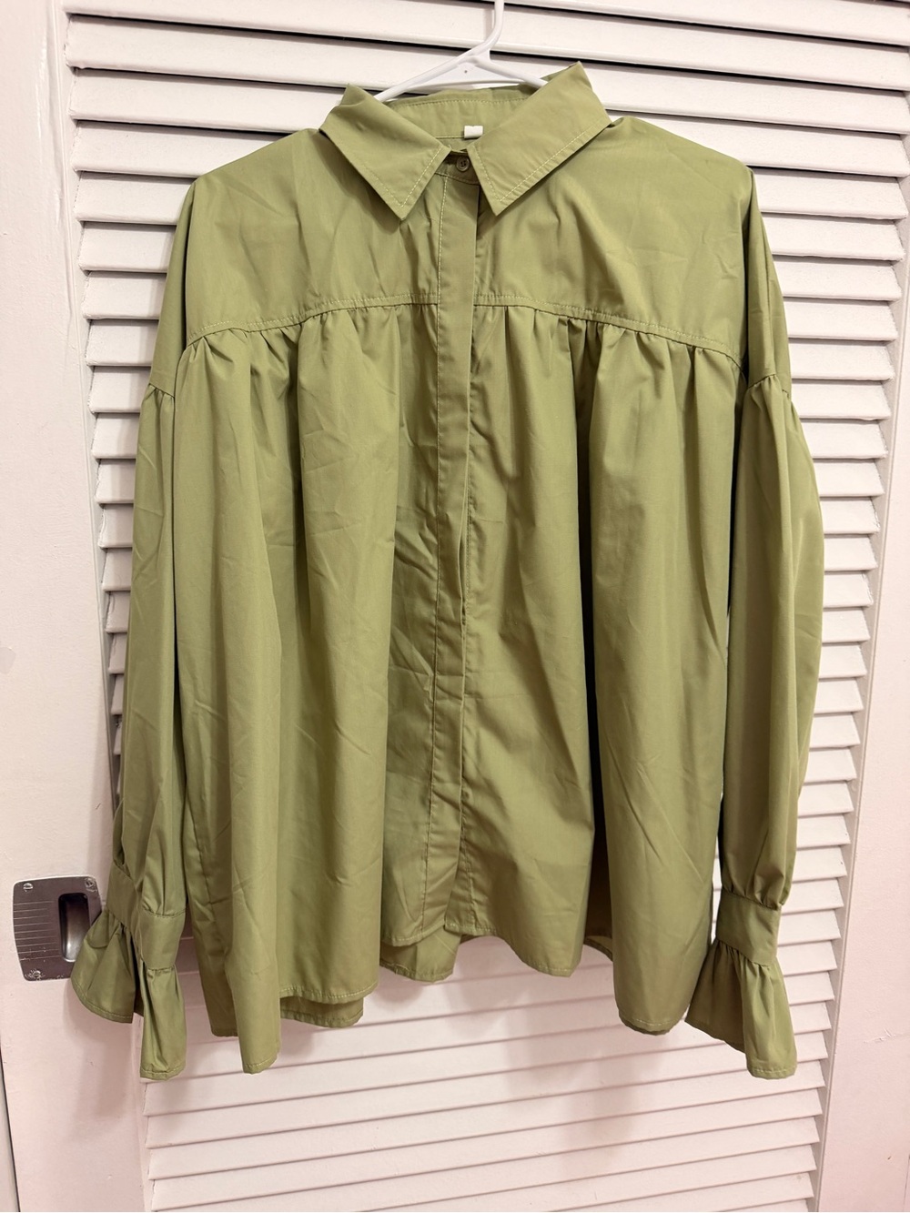 Olive Green oversized blouse